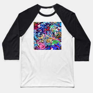 Colorful Graffiti Baseball T-Shirt